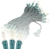 Novelty Lights 50 Feet 100 Bulbs Clear Incandescent Mini Christmas Lights