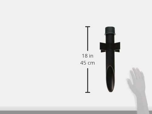 Nuvo Lighting SF76/644 2-Inch by 18-Inch PVC Mounting Post Die Cast Aluminum Cap Durable Outdoor Landscape Pathway Lighting, Antique Verdi, 2 inch PVC