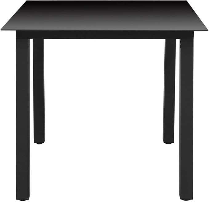 3 Piece Outdoor Dining Set Grey PE Rattan Square Bistro Table and 2 Chairs with Cushions for Patio Balcony Garden Space Saving Furniture Set for 2 People