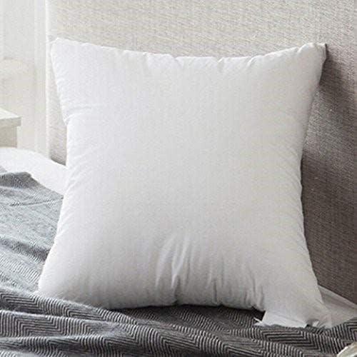 ACCENTHOME Outdoor Pillow Inserts 18 x 18 (Pack of 4) Waterproof Hypoallergenic Sham Stuffer | White Square Water Resistant Throw Pillows Insert | Decorative Pillow Filler Forms for Patio, Chair | Outdoor & Waterproof Material, Premium pillow inserts s...