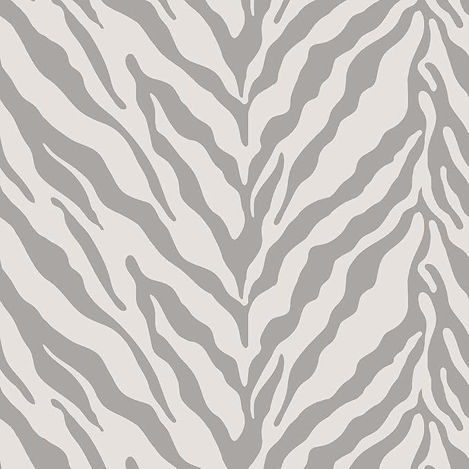 Pack of 2 Outdoor Waterproof Decorative Throw Pillow Covers for Patio Furniture, 18x18 Inch Square Fade Resistant Patio Garden Cushion Covers for Couch Bed Sofa, Zebra Grey