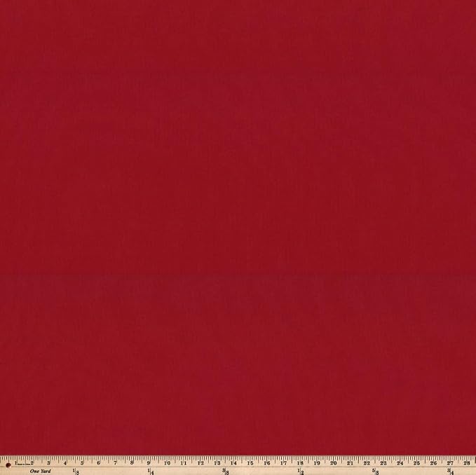 Pillow Perfect Pompeii Solid Indoor/Outdoor Floor Pillow Plush Fill, Weather and Fade Resistant, Floor - 25" x 25", Red,