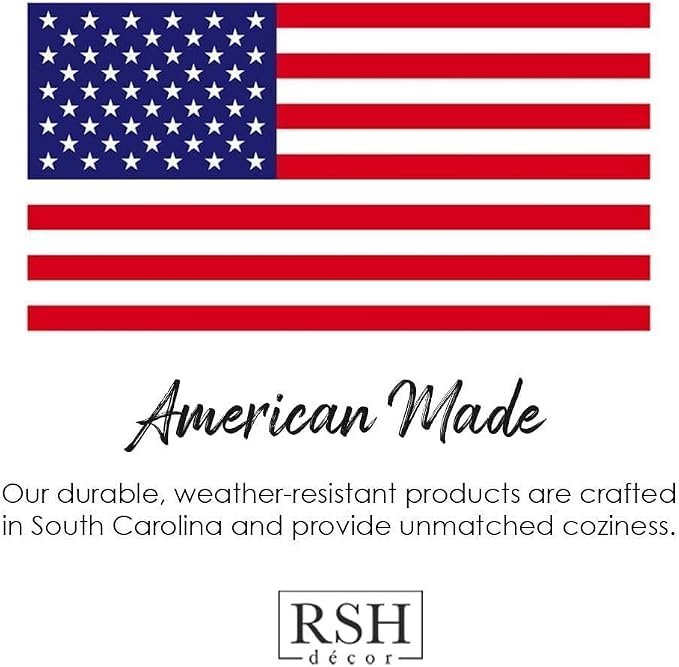 RSH Décor Sunbrella Neck Roll Pillows – Set of 2 | 24” x 8” | Outdoor Bolster for Patio, Deck, Porch, or Poolside | Fade & Water-Resistant | Cabana Classic Black and White Stripe - Made in USA