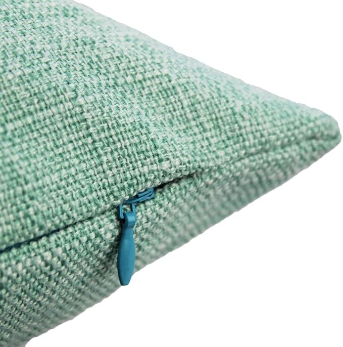 All Smiles Aqua 20x20 Throw Pillow Covers Cases for Couch Sofa Home Decoration Set of 2 Outdoor Farmhouse Patio Pillowcases