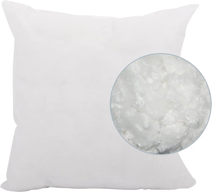 Howard Elliott Fluffy Square Throw Pillow, Premium Stuffer Decorative Comfortable Sleeper Cushion, Soft Square Pillow Insert for Bedroom, Couch & Sofa, 20 x 20 Inch, Deco Sand