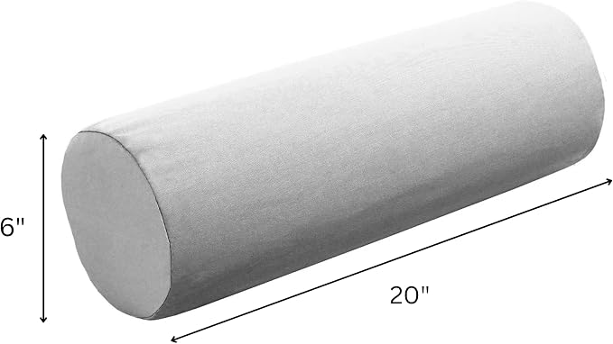 Cushion Source 20" x 6" Sunbrella Bolster Pillow, Indoor/Outdoor Decorative Support Pillow, Fade and Water Resistant, Sunbrella Terracotta