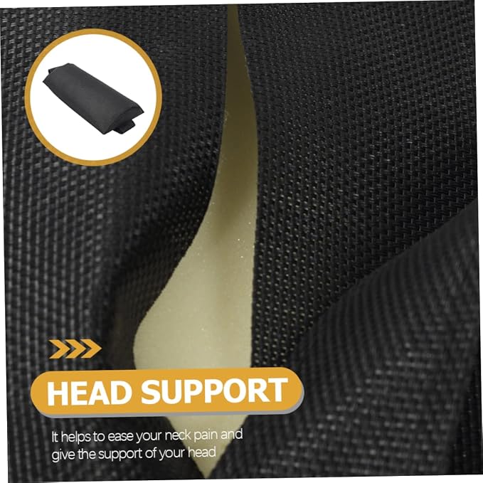 ULTECHNOVO 2-Pack Outdoor Anti Leisure Chair Head Pillow Comfortable Headrest Pillow for Folding Patio Lawn Lounger for Relaxation and Comfort