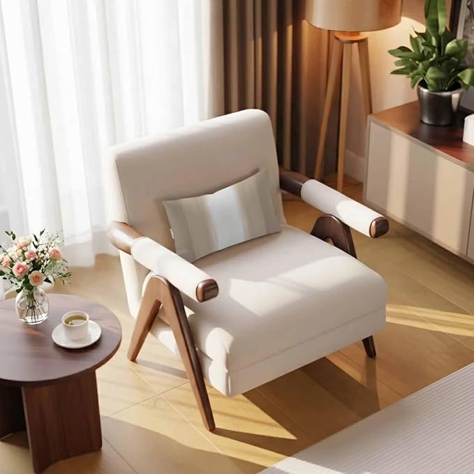 Outdoor Lumbar Pillow Set of 2, Beige Ombre Striped Waterproof Beach Headrest Pillow with Inserts, Beige Gradient Farmhouse Abstract Art Recliner Throw Pillows for Patio Furniture, 12 x 20