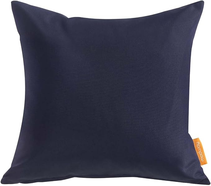 Modway Convene Outdoor Patio All-Weather Pillow in Navy - Set of 2