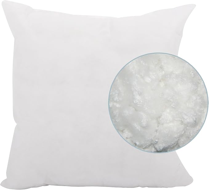 Howard Elliott Collection Fluffy Square Throw Pillow, Premium Stuffer Decorative Comfortable Sleeper Cushion, Soft Square Pillow Insert for Bedroom, Couch & Sofa, 20 x 20 Inch, Luxe Mercury