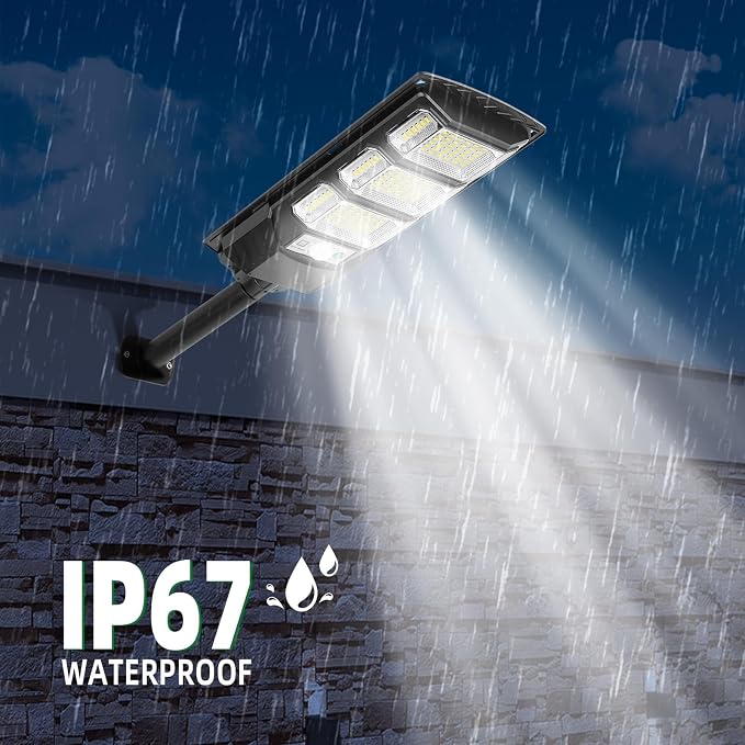 FOWSEEK 4 Pack Solar Flood Lights Outdoor, Solar Lights Outdoor Waterproof with Remote Control, Motion Sensor Outdoor Lights for Garden Patio Yard
