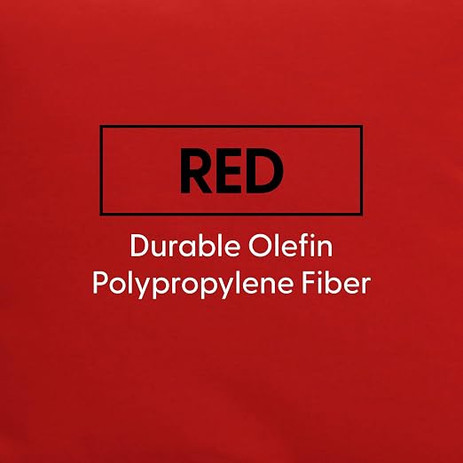 Factory Direct Partners Presidio 15" x 15" Square Decorative Throw Pillow Set with Piping for Indoor/Outdoor Furniture UV, Fade, Weather-Resistant Olefin Fabric (2-Pack) - Red, 13809-RD