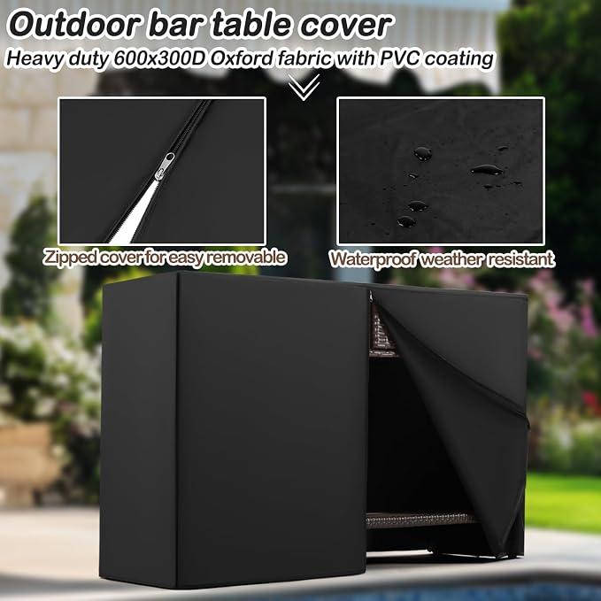 Outdoor Console Table with Drawer Patio Buffet Bar Storage Organizer 45"Long Wicker Sofa Serving Sideboard Table 2-Shelf Outdoor Narrow Bar Table Tall Rectangle with Adjustable Feet for Entryway Brown