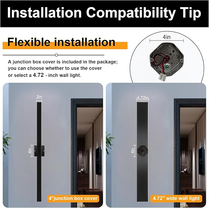 AioTio Outdoor House Lights Fixture Wall Mount,2pack 70.8inch Modern Long LED Black Outdoor Exterior Wall Sconce,Dimmable Waterproof Linear Wall Light, Outside Lighting for House,Porch