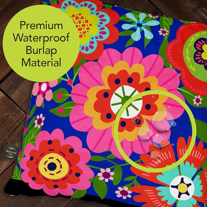 Briarwood Lane Spring Indoor/Outdoor Pillow 17x17 Bright Blooms for Spring Pillow