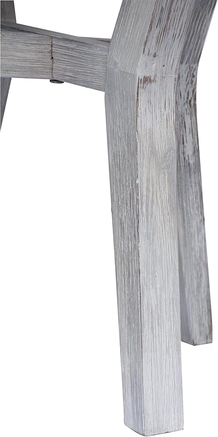 Pebble Lane Living | Bali 17" Round Tall Side Table | Cement/Wood | Gray | 1 Table
