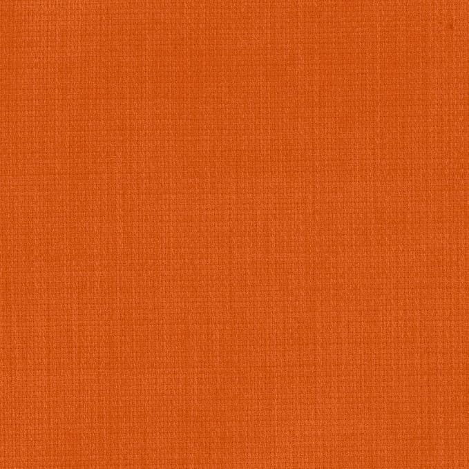 Blazing Needles Solid Outdoor Spun Polyester Chair Cushion, 20" x 19", Tangerine Dream