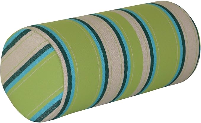 Furniture Barn USA 7" x 18" Bolster Pillow, Lime Stripe