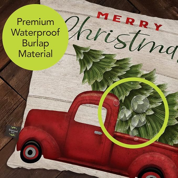 Briarwood Lane Indoor/Outdoor Pillow 17x17 Merry Christmas Pickup for Christmas Pillow