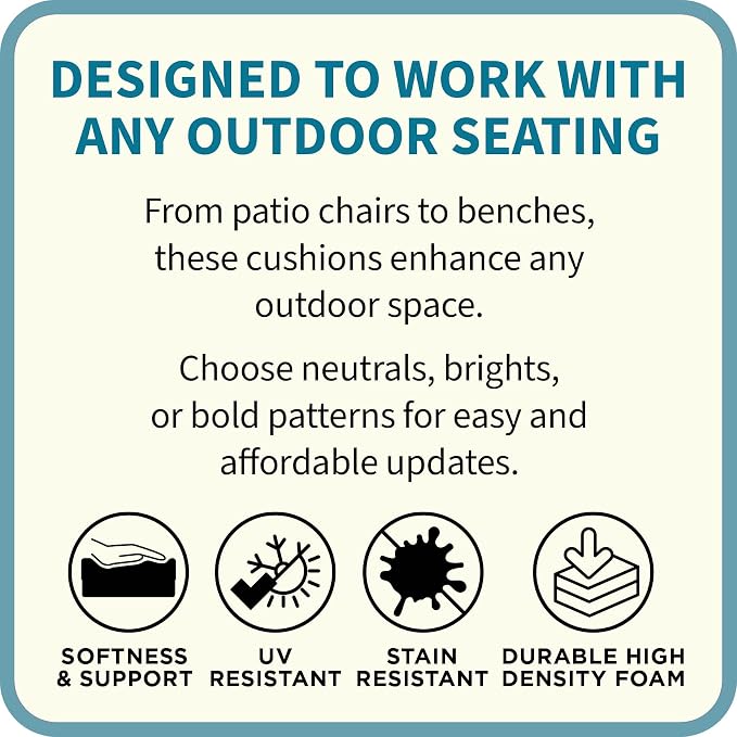 BrylaneHome Bh Outdoor Performance Single Deep Seat Cushion - Geranium