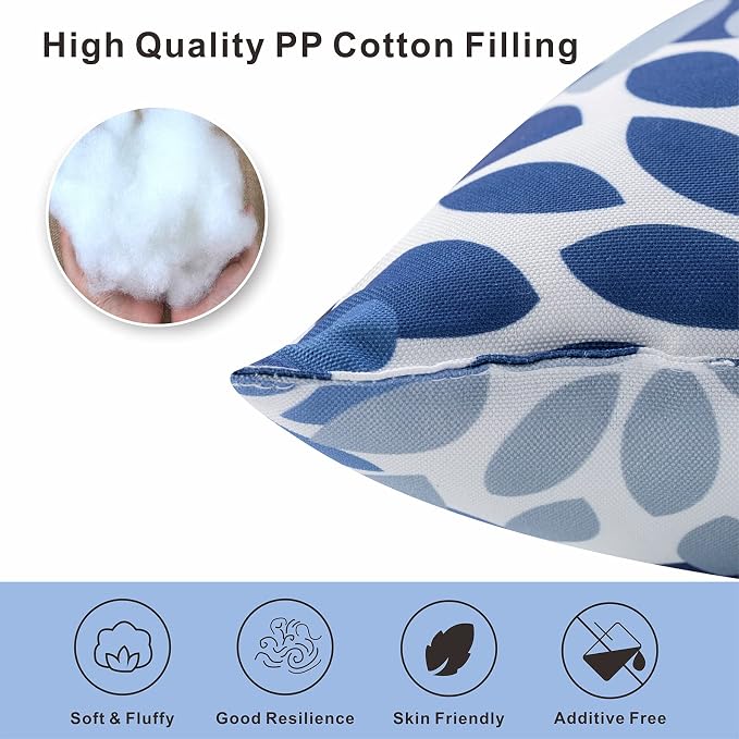 JMGBird 18x18 Outdoor Patio Pillows Waterproof Throw Pillows for Couch