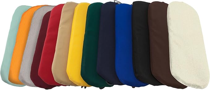 Nags Head Hammocks Dove Patio Furniture Pillow, Removable Cover, Sunbrella Fabric, Eco-Friendly, Handcrafted in The USA - 15 in. x 6 in.