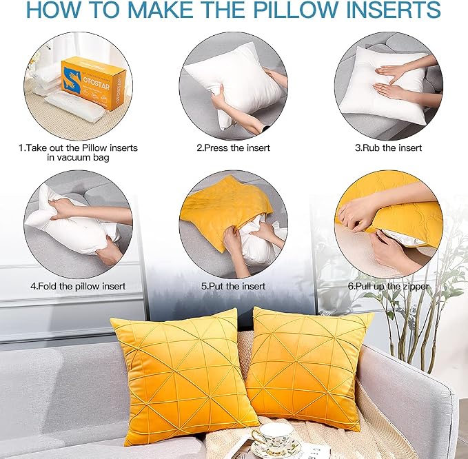 OTOSTAR Premium Outdoor Waterproof Pillow Inserts Pack of 2 Water Resistant 12 x 20 Inches Decorative Throw Pillow Inserts Rectangle Form Pillows for Couch Sham Cushion Stuffer Patio Furniture Decor