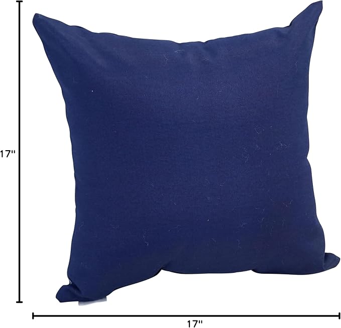Blazing Needles Outdoor Reversible Square Throw Pillow, 17", Patriotic Bike, 1 Count