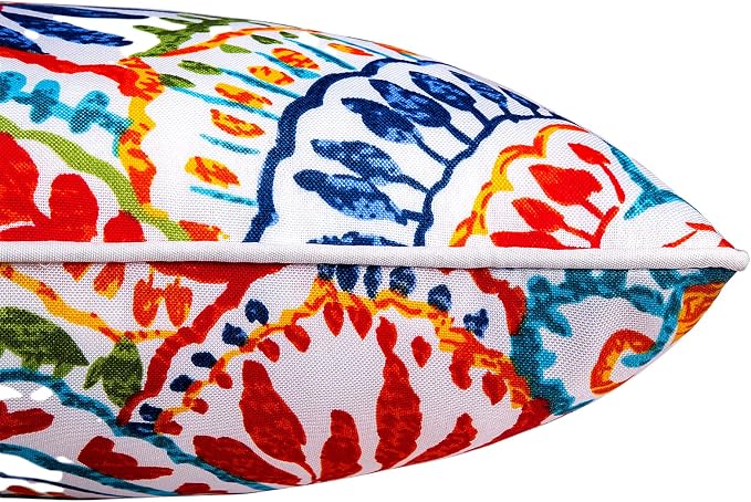 JMGBird Outdoor Pillows Waterproof Outdoor Throw Pillows with Inserts | 12x20 Outdoor Pillow covers Outdoor Patio Pillows Water-Resistant Paisley Pattern Outdoor Pillows for Patio Furniture