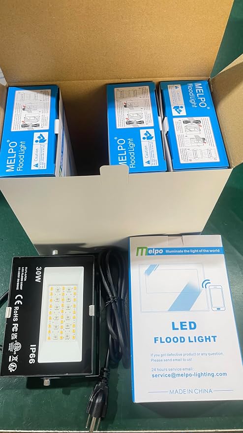 LED Flood Light Outdoor 30W, 300W Equivalent Smart RGB Landscape Lighting | APP Control -DIY Scenes -Timing - Warm White 2700K -Color Changing Uplight, 3000LM IP66, US Plug, Stage Uplight MELPO(4 Pack)