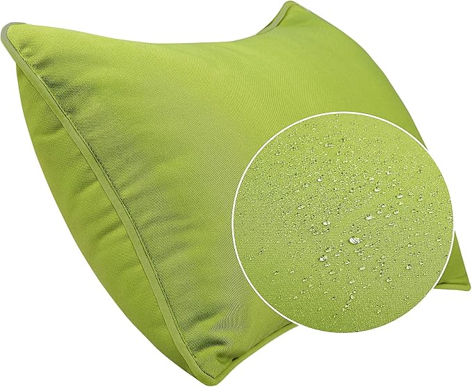 JMGBird Outdoor Accent Pillows Green Outdoor Pillows Waterproof | 12×20 Outdoor Thtow Pillows with Insert Included Outdoor Pillow for Patio Furniture