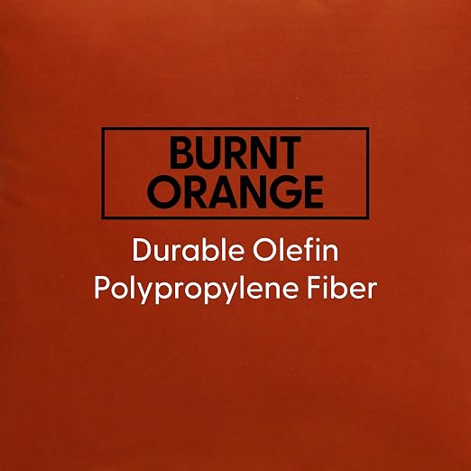 Factory Direct Partners Presidio 16" x 24" Lumbar Decorative Throw Pillow Set with Piping for Indoor/Outdoor Furniture UV, Fade, Weather-Resistant Olefin Fabric (2-Pack) - Burnt Orange, 13813-121