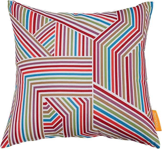 Modway Outdoor Indoor All Weather Patio Throw Pillow in Tapestry