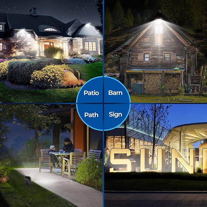 CINOTON 50W 7000LM LED Flood Lights Outdoor, 5000K, ETL Listed, 1 Pack | IP65 Waterproof Security Wall Pack with 180°Knuckle, Dusk to Dawn 100-277V Aluminum Fixture for Warehouse Patio Porch Garage