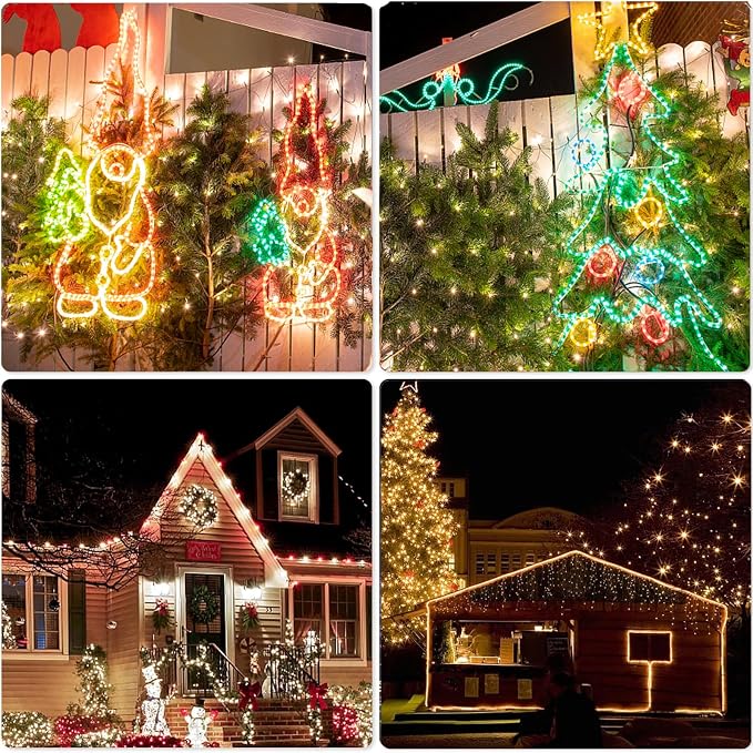 Vigdur 66FT Solar Rope Lights Outdoor with Remote, 200 LEDs, 19 Colors | IP65 Waterproof, 8 Modes, 3 Timer Option, Auto ON/OFF, Solar Lights Outdoor for Pool Fence Tree Garden And Christmas Decor