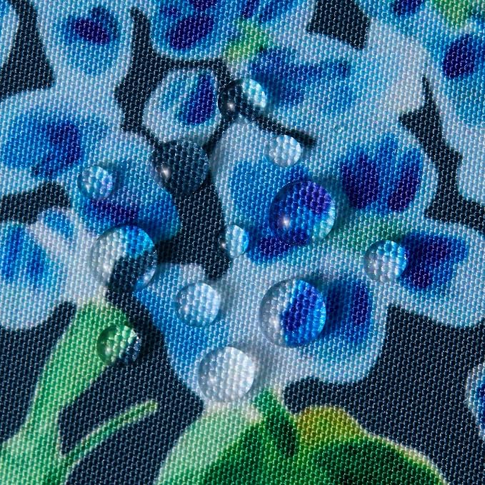 DFXSZ Outdoor Pillow Covers 18x18 Inch Set of 2 Navy Blue Hydrangea Decor Waterproof Throw Pillow Covers Spring Summer Outdoor Waterproof Pillowcases Decor for Patio Funiture Garden Sofa Couch 026B18