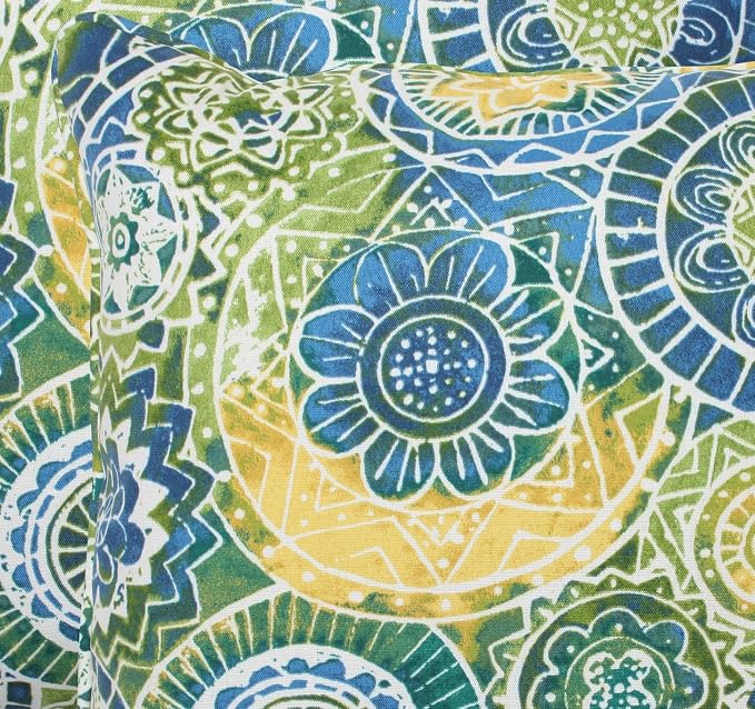 Pillow Perfect - 535265 Outdoor/Indoor Omnia Lagoon Throw Pillows, 18.5" x 18.5", Blue, 2 Pack