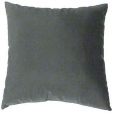 Cushion Source 17" x 17" Sunbrella Throw Pillow, Indoor/Outdoor Decorative Pillow, Fade and Water Resistant, Sunbrella Charcoal