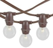 Novelty Lights 25' Clear Incandescent G30 Globe Outdoor String Lights