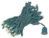 Novelty Lights 50ft 100 LED Warm White Christmas Lights, Green Wire