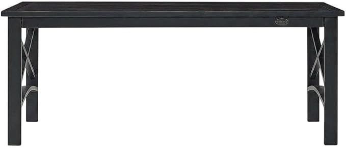 Outdoor Coffee Table Brown with Oil Rubbed Bronze Finish, Modern Design, Sturdy Metal Frame, Suitable for Various Weather Conditions, Ideal for Patio and Garden Spaces