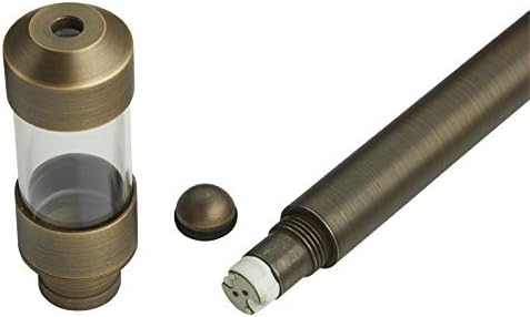 VOLT Max Spread 12V Brass Mini Path Light (15"" Tall, 9"" Shade), Bronze | 8-Foot Diameter Area of Illumination, Lamp Ready, Low Voltage, Ideal for Outdoor Pathway Walkway Garden Driveway or Patio
