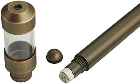 VOLT Max Spread 12V Solid Brass Path Light (25"" Tall, 9"" Shade), Bronze | 16-Foot Diameter Area of Illumination, Lamp Ready, Low Voltage, Ideal for Outdoor Pathway Walkway Garden Driveway or Patio