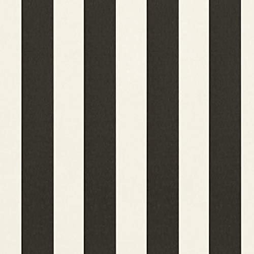 RSH DECOR Set of 4 Square and Lumbar Accent Pillows | Indoor/Outdoor All Weather Polyester Fabric | Reversible | 17" x 17" & 20" x 12" | Black & White Stripe + Black