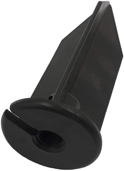 8" Outdoor Light Stake in Black Finish - Support Light Fixture Spikes, Universal Use, Resin Materials, Side Wireway (10 - Large Spike with Wireway)