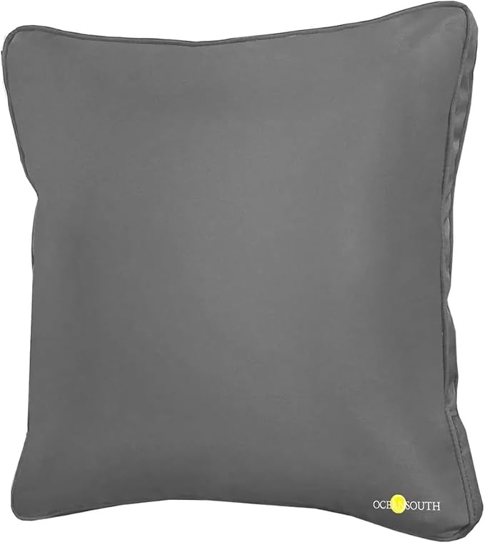 Oceansouth Boat Deck Pillow/Outdoor Waterproof Throw Pillow (Navy Blue, 18" x 18") Cushion Outdoor Furniture Lumbar Back for Chair Patio seat Cover Chairs Home Decor Pillows Waterproof Bed Garden