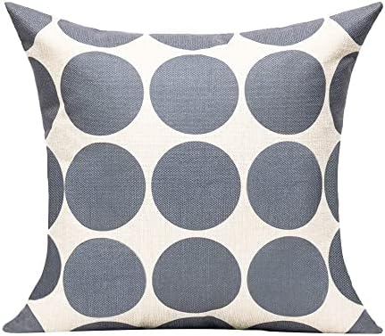 All Smiles Fall Grey Gray Outdoor Throw Pillow Covers Cases Geometric Decorative Home Decor Accent Cushion for Couch Sofa Bed Square 18×18 Set of 4