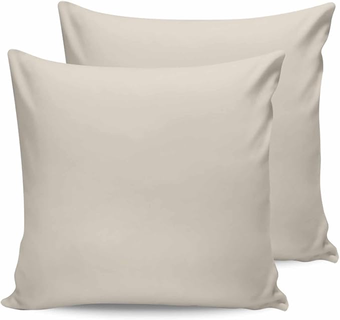 Outdoor Waterproof Throw Pillow Covers Set of 2 Swan White Pillowcases 18x18 Inches Simple Style Patio Decorative Pillows Cushion Case Patio Pillows for Couch Bed Chair Garden
