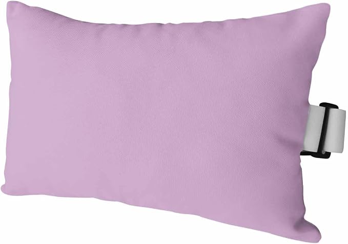 Outdoor Pillow for Lounge Chair with Strap & Insert Lavender Recliner Head Pillow Solid Purple Color Waterproof Headrest Patio Lumbar Pillows for Beach Pool Office Chaise Chair 11x16 Inch
