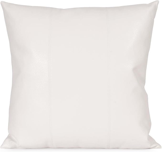 Howard Elliott Fluffy Square Throw Pillow, Premium Stuffer Decorative Comfortable Sleeper Cushion, Soft Square Pillow Insert for Bedroom, Couch & Sofa, 20 x 20 Inch, Avanti White